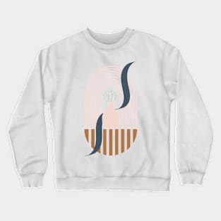 Abstract Plant in Pot Crewneck Sweatshirt